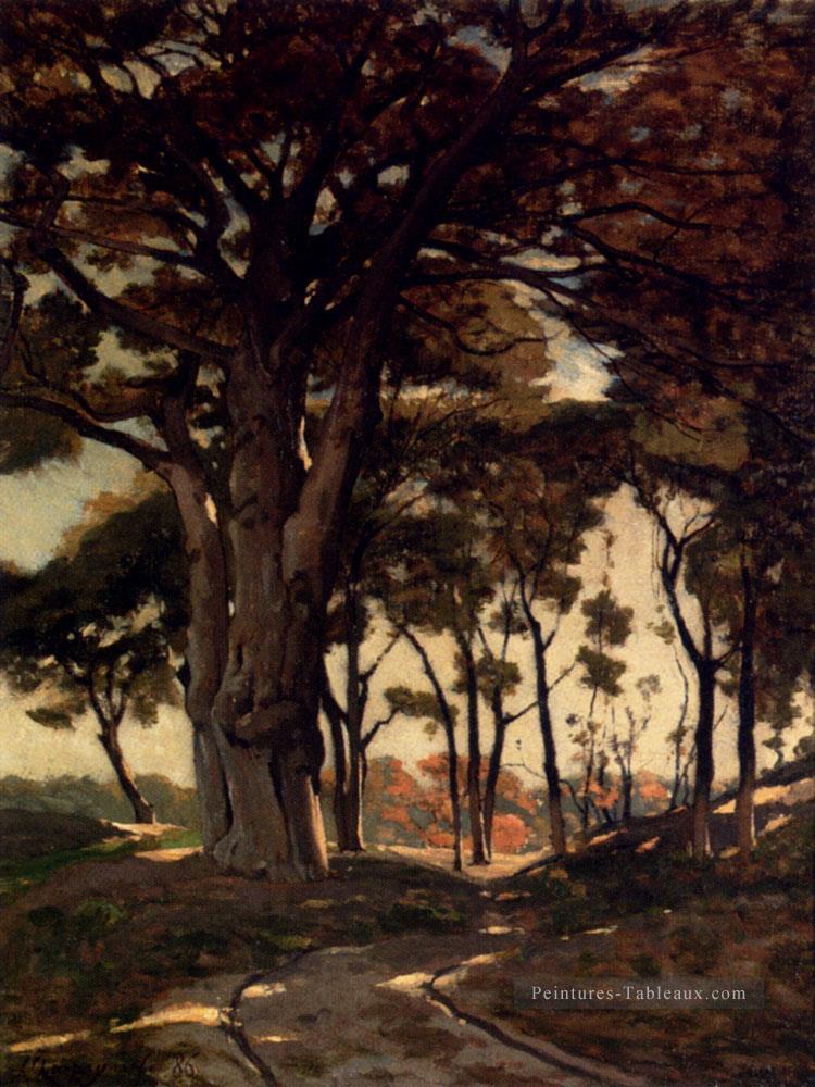 Woo Barbizon Paysage Henri Joseph Harpignies Forêt Peintures à l'huile